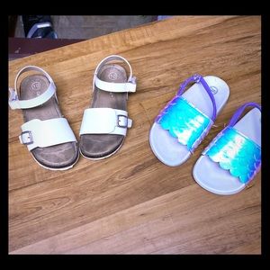 Bundle of Girls Sandals Great Used Condition